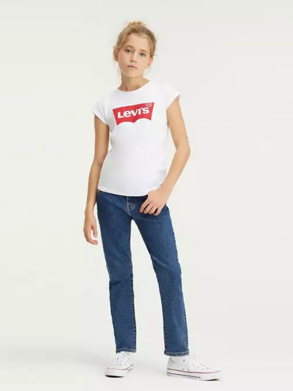 Levi Strauss Gold Signature Straight-Leg Jeans Size 12 Girl's